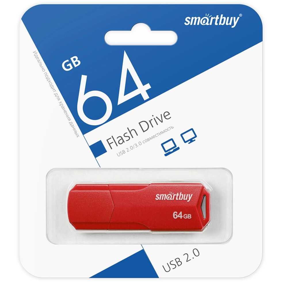 Smart Buy USB 64GB CLUE Red от компании Медиамир - фото 1