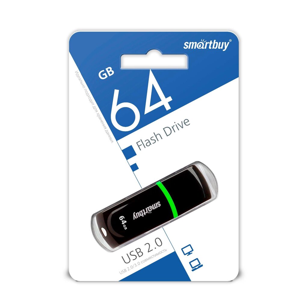 Smart Buy USB 64GB Paean Black от компании Медиамир - фото 1