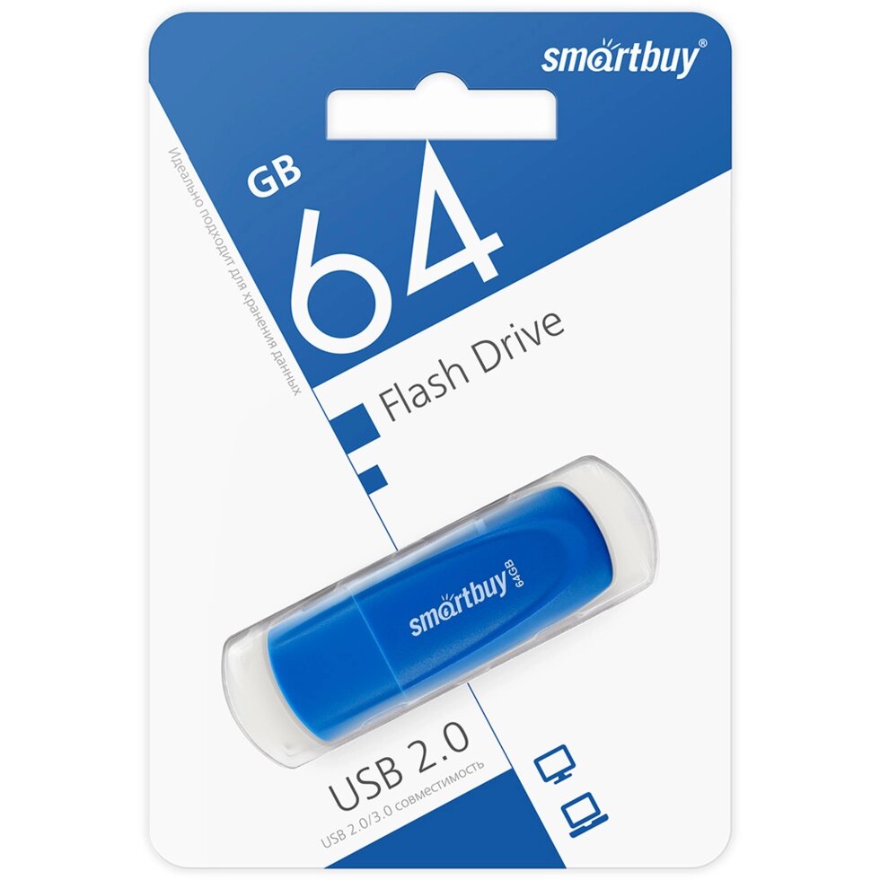 Smart Buy USB 64GB  Scout Blue от компании Медиамир - фото 1