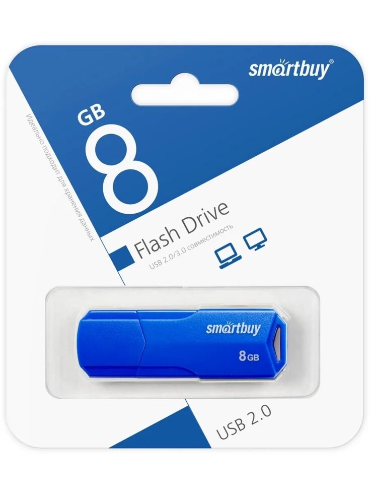 Smart Buy USB 8GB CLUE Blue от компании Медиамир - фото 1