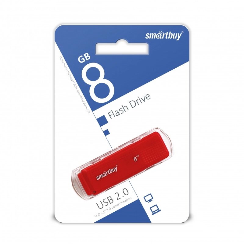 Smart Buy USB 8GB Dock Red от компании Медиамир - фото 1