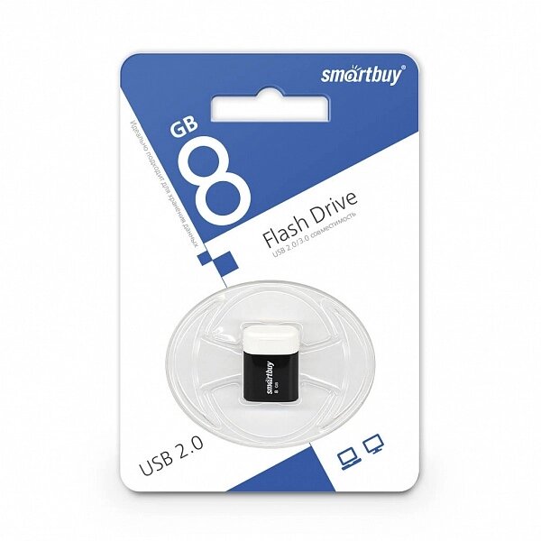 Smart Buy USB 8GB LARA Black от компании Медиамир - фото 1