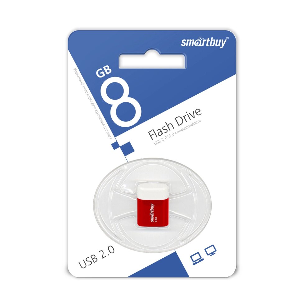 Smart Buy USB 8GB LARA Red от компании Медиамир - фото 1