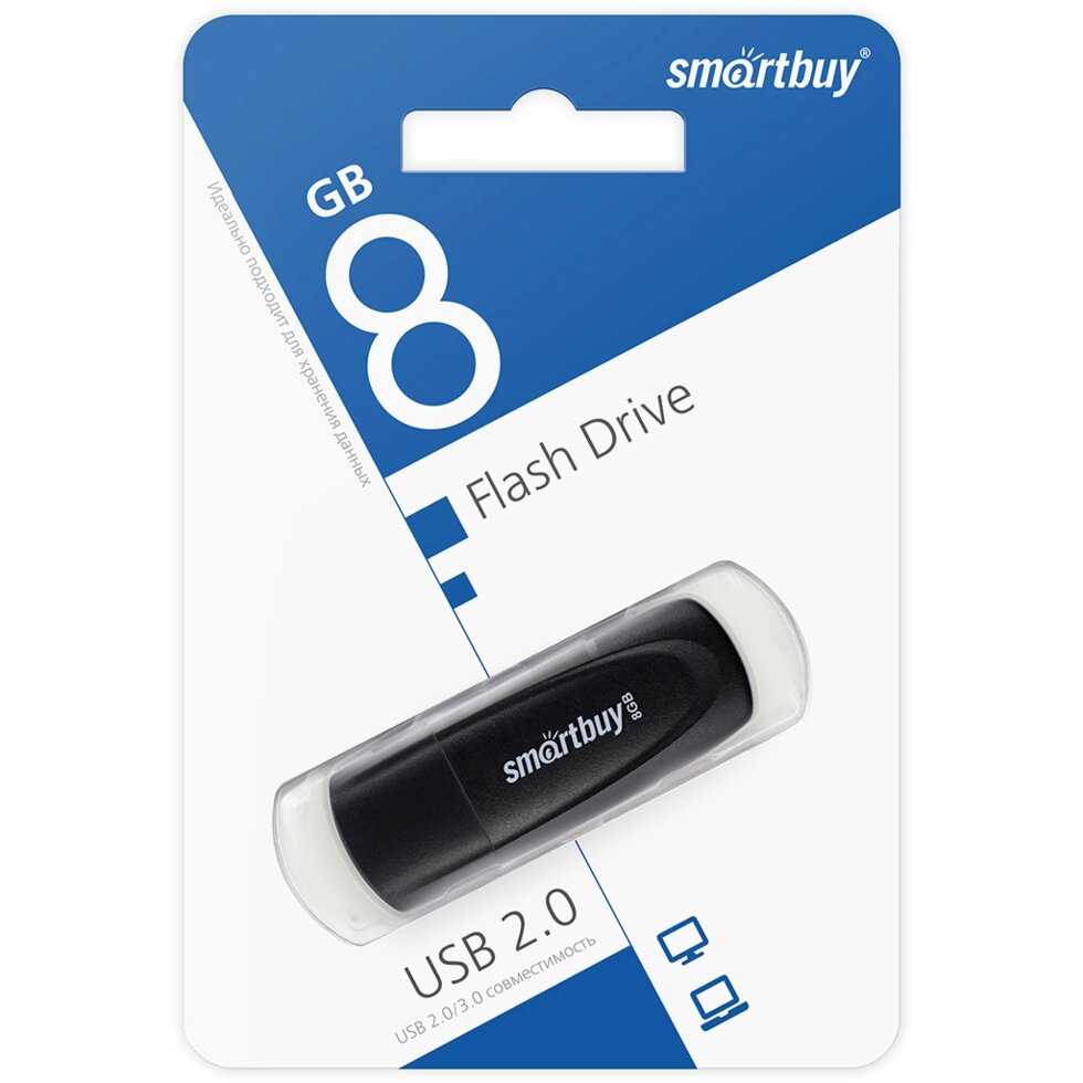 Smart Buy USB 8GB  Scout Black от компании Медиамир - фото 1