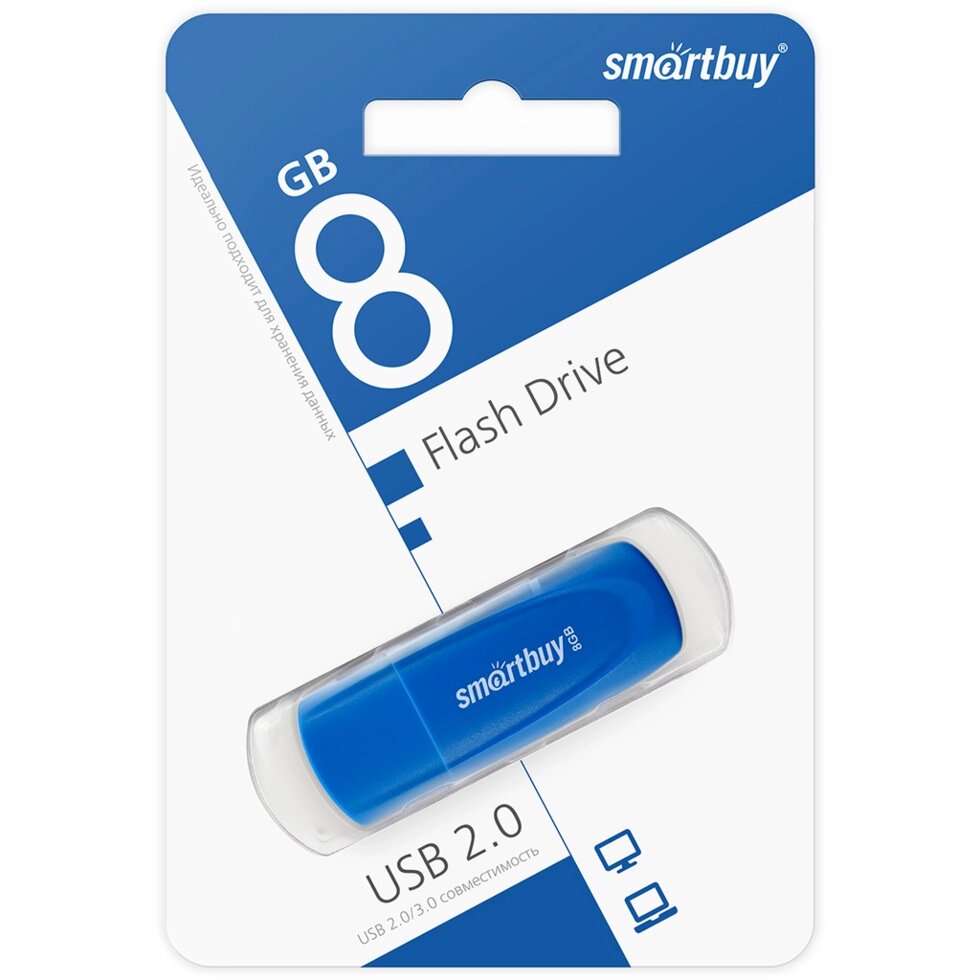 Smart Buy USB 8GB  Scout Blue от компании Медиамир - фото 1