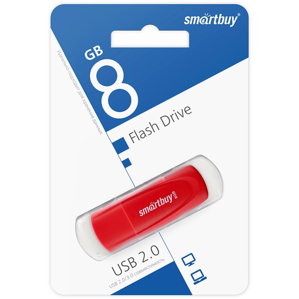 Smart Buy USB 8GB  Scout Red от компании Медиамир - фото 1