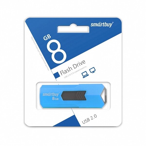Smart Buy USB 8GB STREAM Blue от компании Медиамир - фото 1