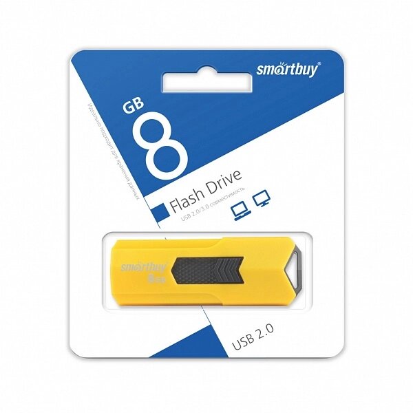 Smart Buy USB 8GB STREAM Yellow от компании Медиамир - фото 1