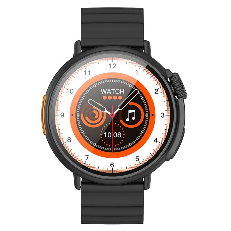 Смарт-часы Hoco Y18 1.52" ,360*360; ЦП: Realtek 8762DT+JL; RAM128KB + ROM128MB акк 300 mA Black от компании Медиамир - фото 1