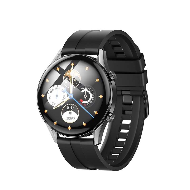 Смарт-часы Hoco Y7 1.32" ,360*360; IP68, ЦП: Realtek 8762D; ОЗУ 192 КБ+ ПЗУ 128 МБ+ ФЛЭШ 128МБ (Black) от компании Медиамир - фото 1