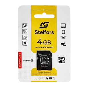 Stelfors micro SDHC 4GB Class10 (с адаптером SD)