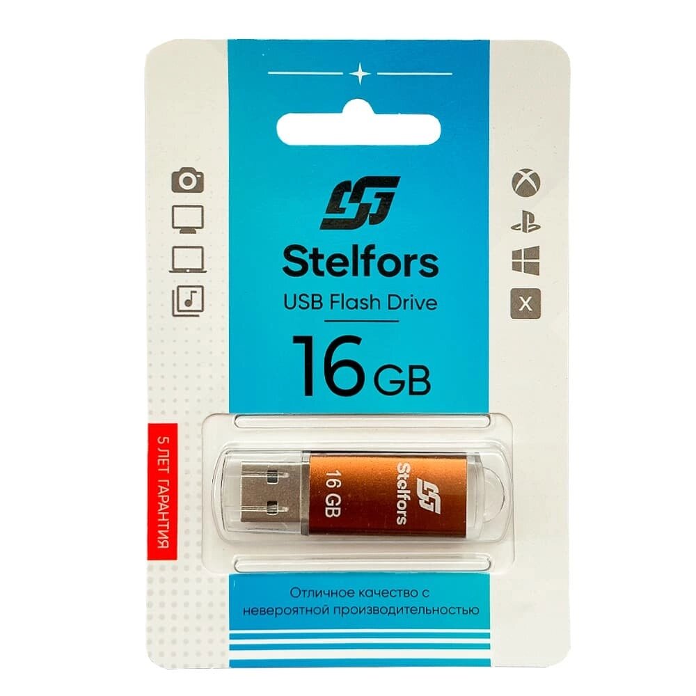 Stelfors USB 16GB Rocket  (металл, бронзовый) от компании Медиамир - фото 1