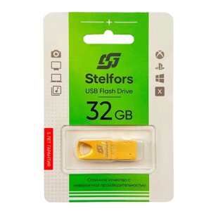 Stelfors USB 32GB 117 серия (металл золото)