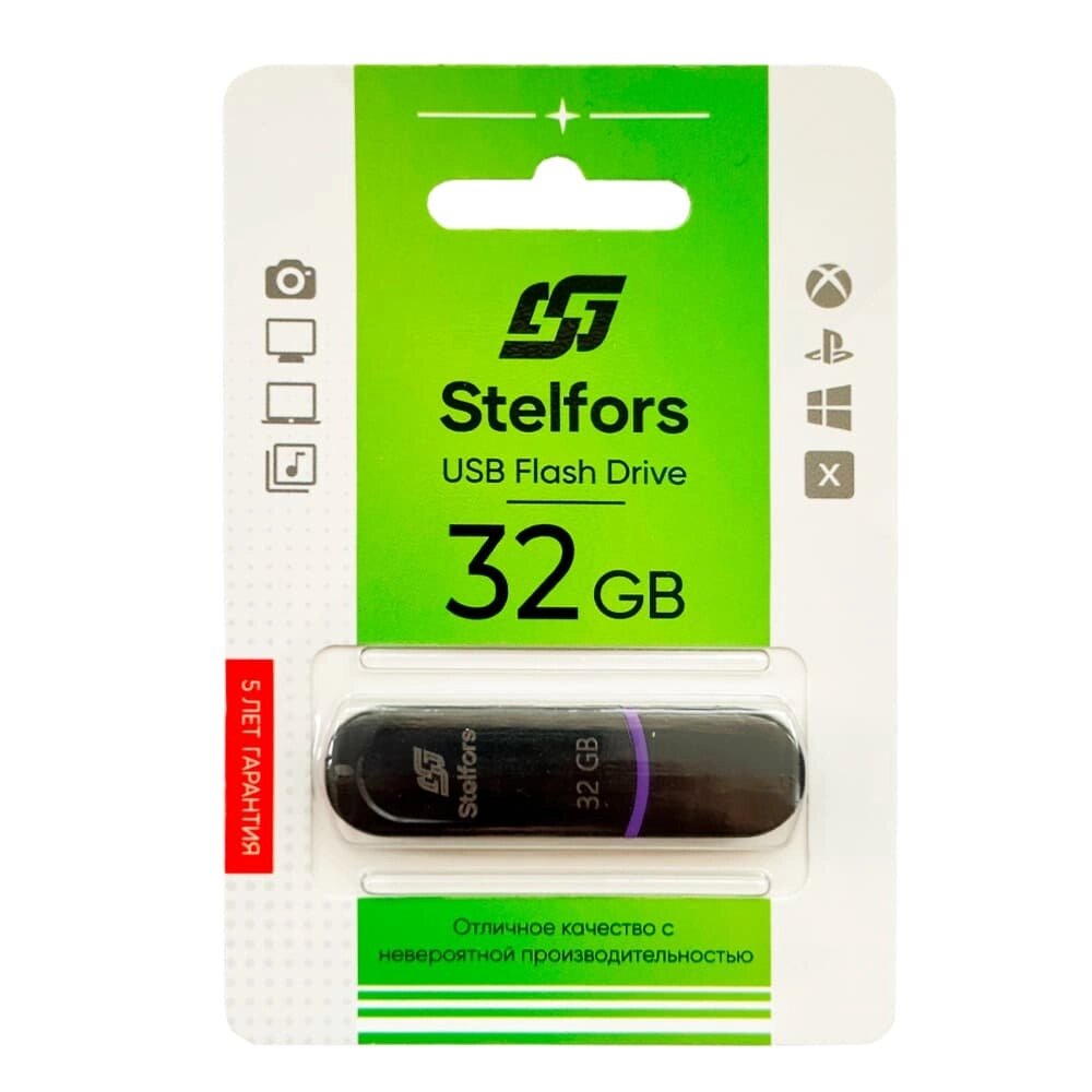 Stelfors USB 32GB Jet  (чёрный) от компании Медиамир - фото 1