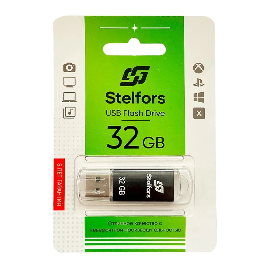 Stelfors USB 32GB Rocket  (металл, чёрный) от компании Медиамир - фото 1