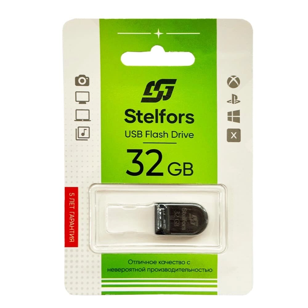 Stelfors USB 32GB Shorty  (чёрный) от компании Медиамир - фото 1