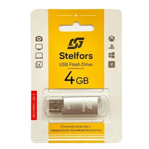 Stelfors USB 4GB Rocket (металл, серебро)