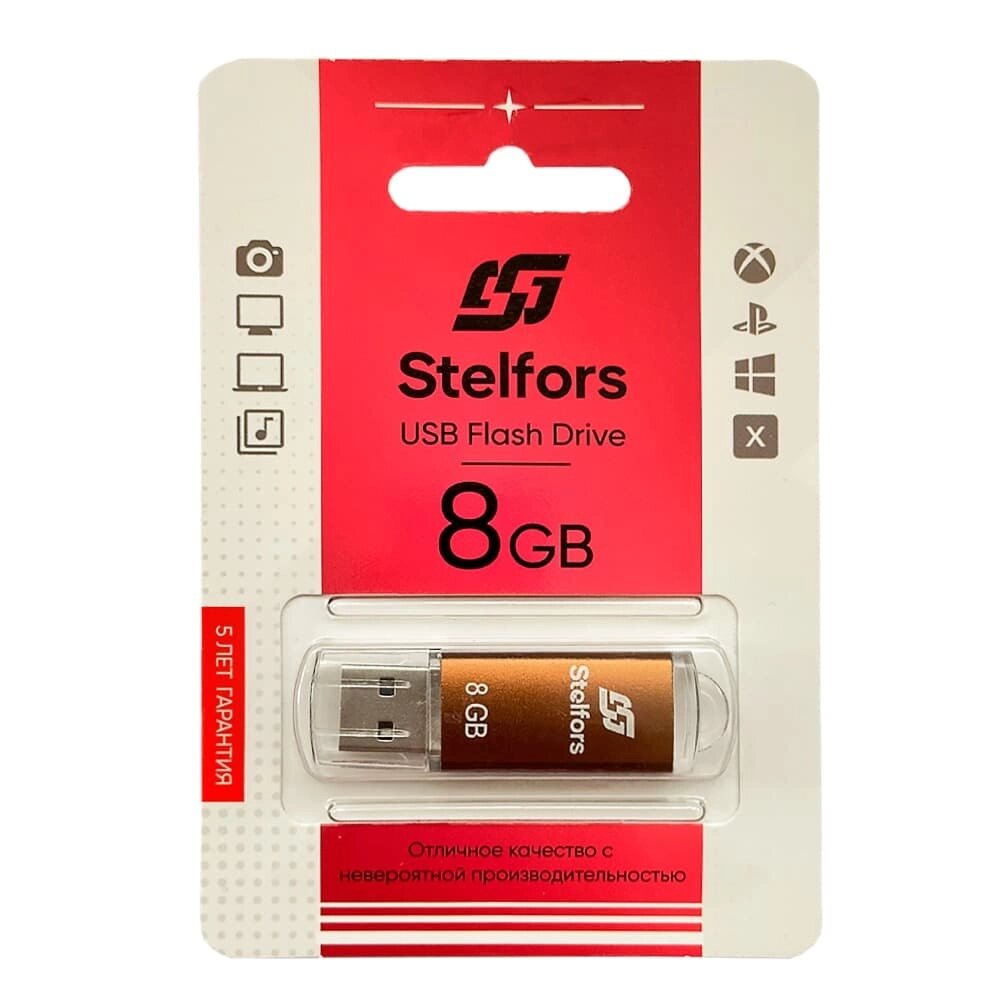 Stelfors USB 8GB Rocket  (металл, бронзовый) от компании Медиамир - фото 1