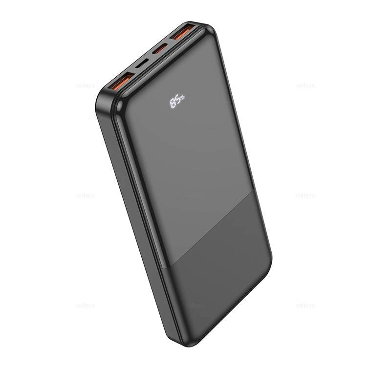 Внешний аккумулятор 10000mAh Hoco J108 Universe 2USB 3.0A PD20W+QC3.0  Black м от компании Медиамир - фото 1