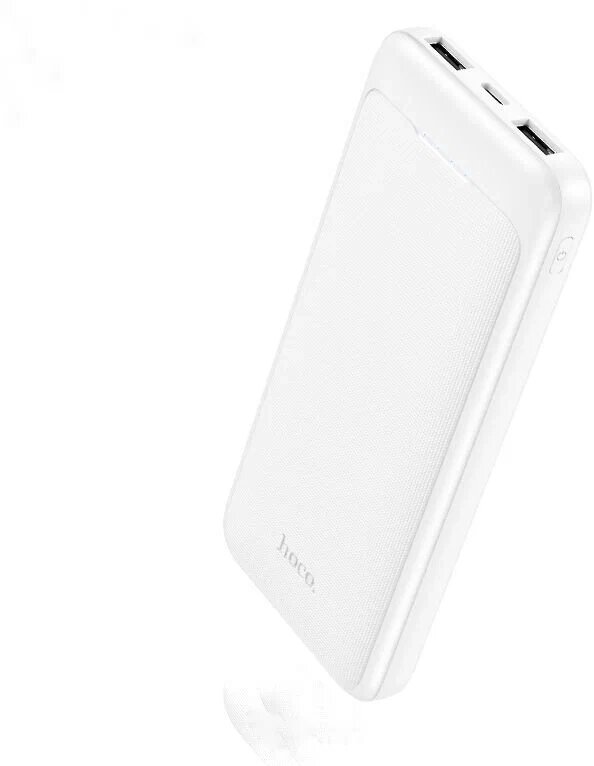 Внешний аккумулятор 10000mAh Hoco J111 2USB 2A in Type-C/MicroUSB  White мс от компании Медиамир - фото 1