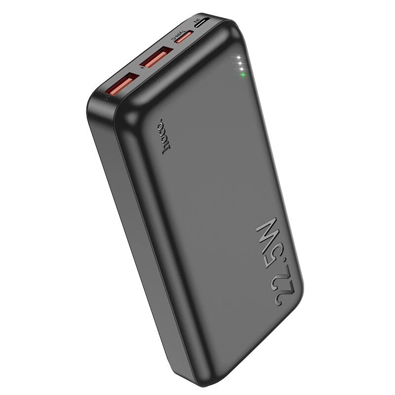 Внешний аккумулятор 20000mAh Hoco J101A Astute 2*USB+Type-C 3.0A PD22.5W+QC3.0  Black мс от компании Медиамир - фото 1