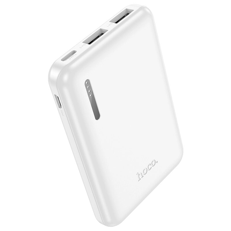 Внешний аккумулятор 5000 mAh Hoco J115 Journey 2USB 2.0A  White от компании Медиамир - фото 1