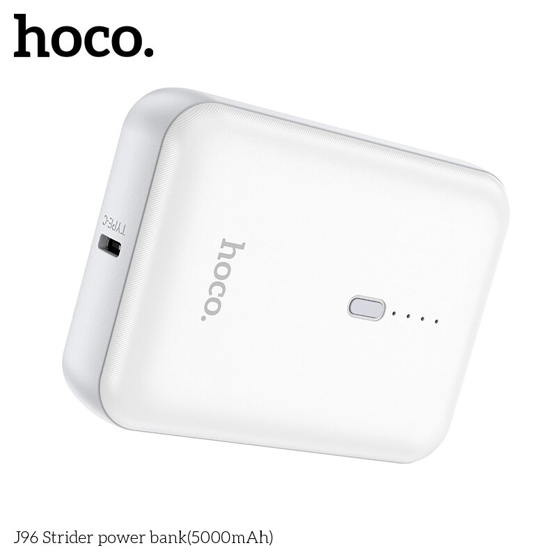 Внешний аккумулятор 5000 mAh Hoco J96 Strider 1USB 2.0A White мс от компании Медиамир - фото 1