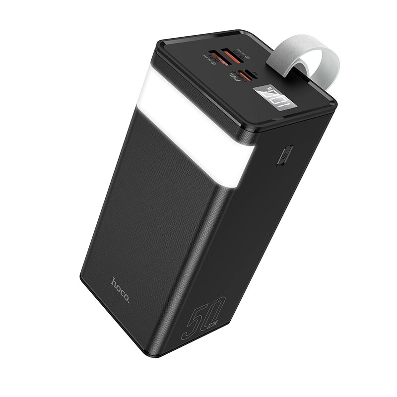 Внешний аккумулятор 50000mAh Hoco J86A Powermaster 2USB 3.0A 22.5W Li-pol батарея  Black мс* от компании Медиамир - фото 1