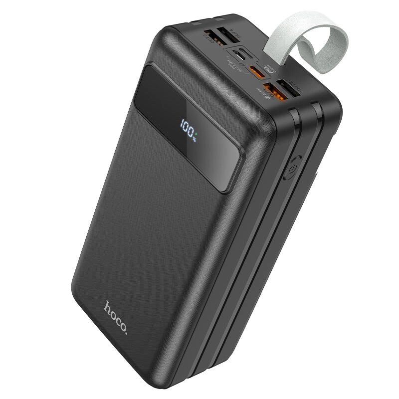 Внешний аккумулятор 60000mAh Hoco J86B Powermaster 4USB 3.0A 22.5W PD 20W+QC3.0 Li-pol бат. Black м от компании Медиамир - фото 1