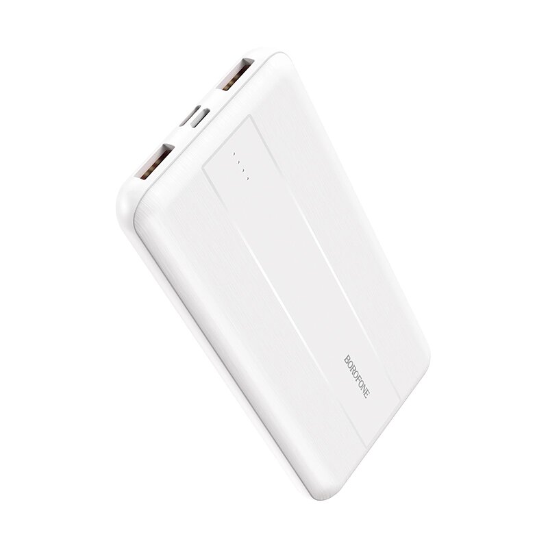 Внешний аккумулятор Borofone BJ13 Sage 10000mAh 2USB+Type-C 3.0A PD 20W+QC3.0 быстр зарядка (White) от компании Медиамир - фото 1