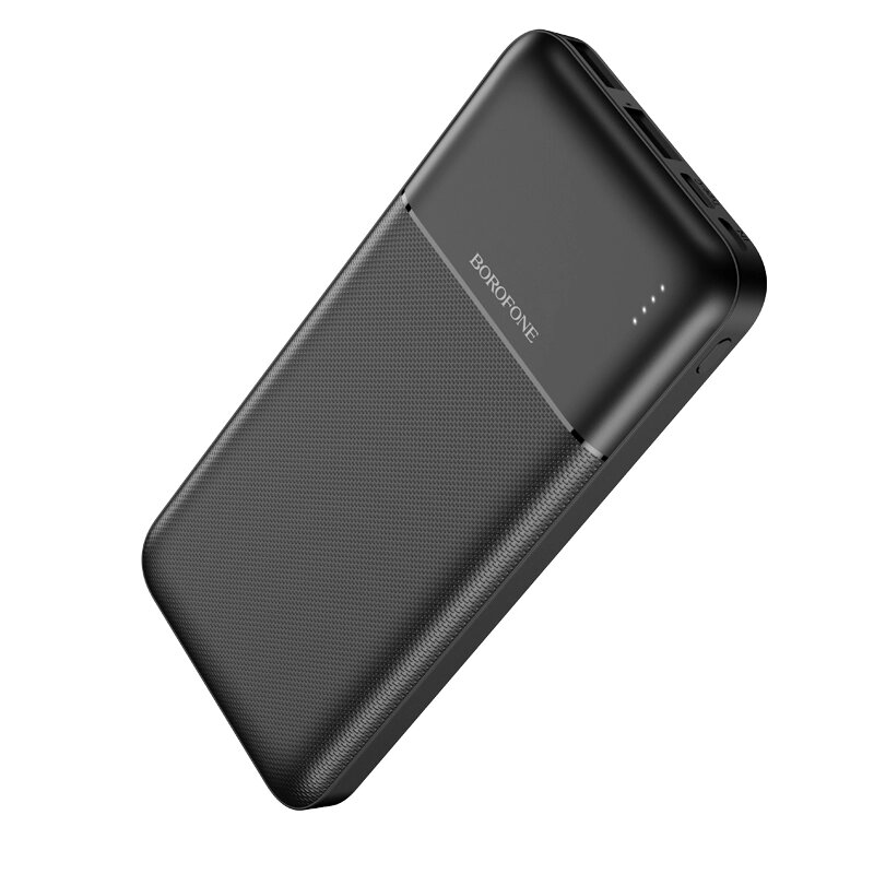 Внешний аккумулятор Borofone BJ16 Cube, 10000mAh 2USB 2.0A Li-pol батарея (Black) от компании Медиамир - фото 1