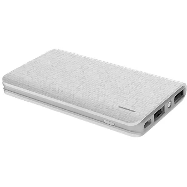 Внешний аккумулятор GOLF G12/8000 mah+Кабель Micro usb/In Micro usb,/Out USB 1А,2.1A/White G12_White от компании Медиамир - фото 1
