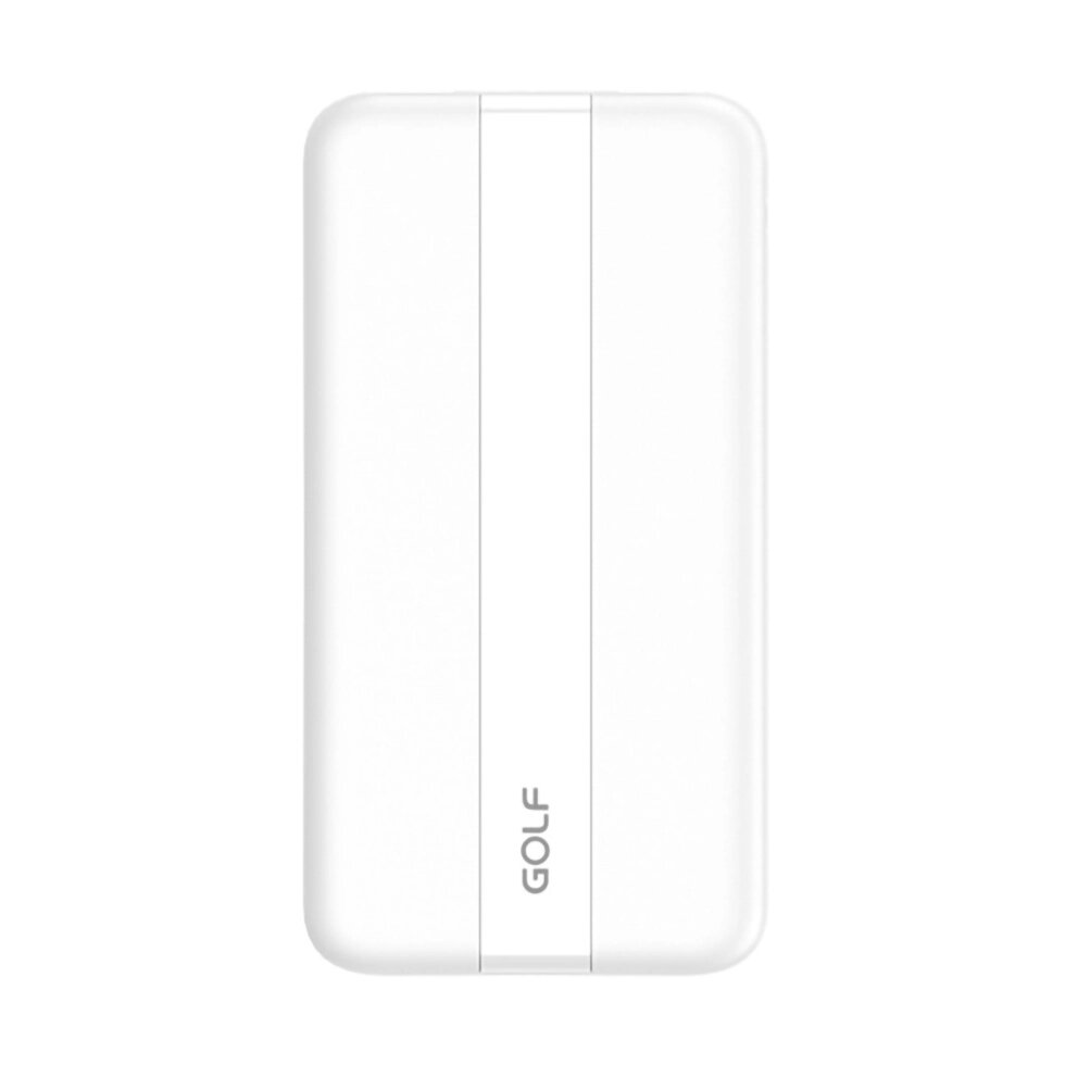 Внешний аккумулятор GOLF G92 PD+QC/ 10000 mAh/  LED дисплей/ PD + QC/  Type-C/ Выход: 3A, White от компании Медиамир - фото 1
