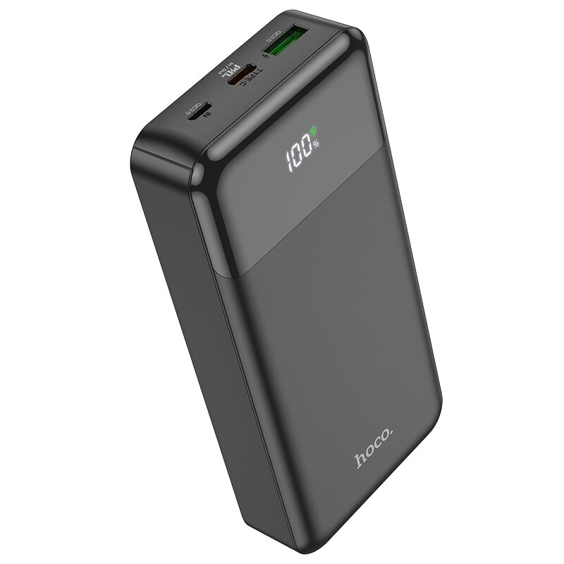 Внешний аккумулятор Hoco J102A 20000mAh 1USB 3.0A PD20W+QC3.0  Black АКЦИЯ от компании Медиамир - фото 1