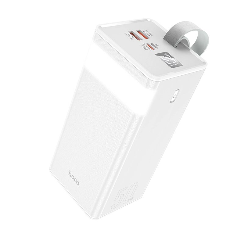 Внешний аккумулятор Hoco J86A Powermaster 50000mAh 2USB 3.0A 22.5W Li-pol батарея  White от компании Медиамир - фото 1