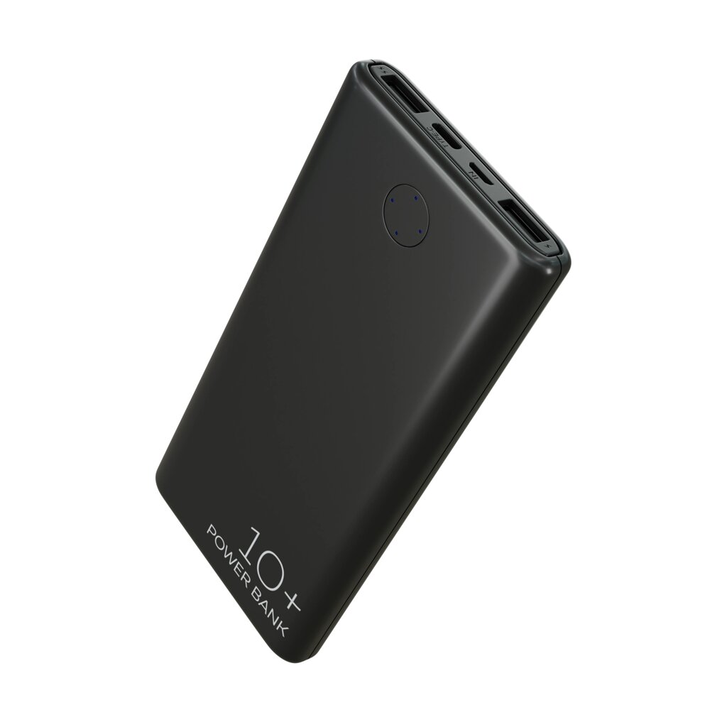 Внешний аккумулятор More Choice PB11-10 10000mAh 2USB 2.1A (Black) от компании Медиамир - фото 1