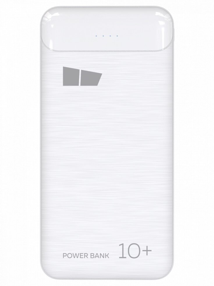 Внешний аккумулятор More Choice PB33-10 10000mAh 2USB 2.1A + LED-фонарик (White) от компании Медиамир - фото 1