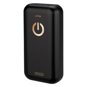 Внешний аккумулятор Perfeo 30000 mah+Micro usb/In Micro usb, Type-C/Out Type-C 2.1A, USB 1 А, 2.1A/B