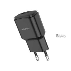 ЗУ Сетевое Borofon BA48A Orion 1*USB, 2.1A, коробка Black