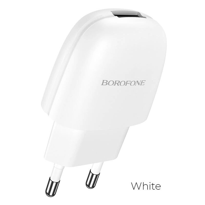 ЗУ Сетевое Borofon BA49A Vast power 1*USB  , 2,1А, коробка White от компании Медиамир - фото 1