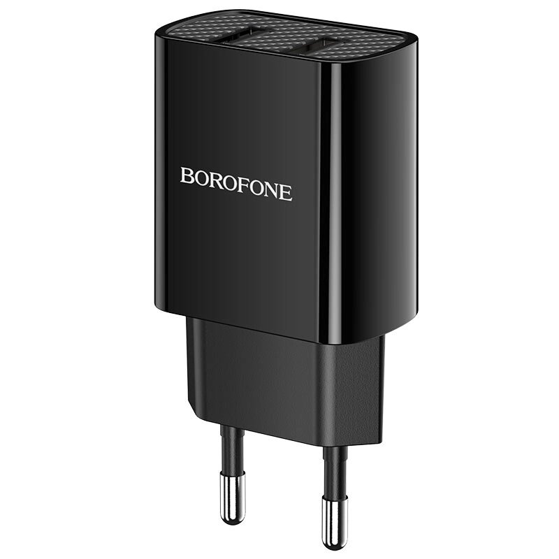 ЗУ Сетевое Borofon BA53A Powerway 2*USB 2.1A , блистер black от компании Медиамир - фото 1