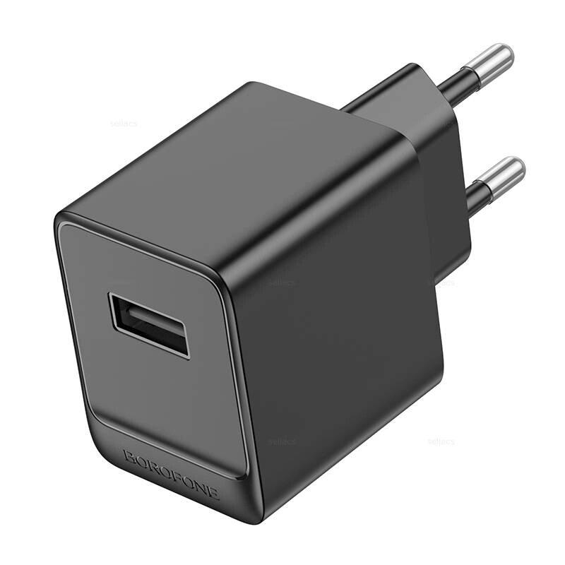 ЗУ Сетевое Borofon BAS11A 1USB 2,1A  блистер Black сп от компании Медиамир - фото 1