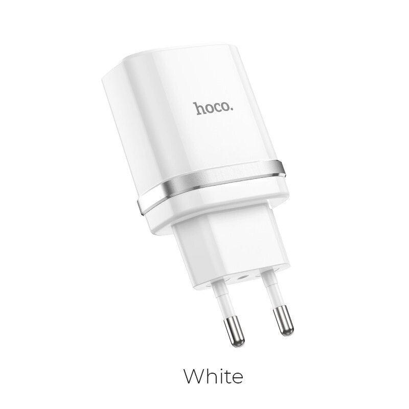 ЗУ Сетевое HOCO C12Q 1USB 3A QC3.0 быстрая зарядка White сп от компании Медиамир - фото 1