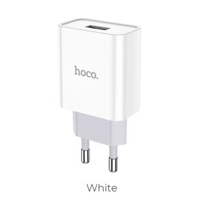 ЗУ Сетевое HOCO C81A Asombroso 1*USB 2.1A блистер White мс