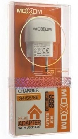 ЗУ Сетевое Moxom KH-05 USB 1A + кабель Lightning 1м ##от компании## Медиамир - ##фото## 1