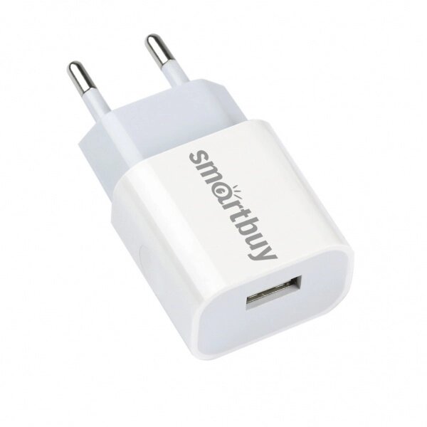 ЗУ сетевое SmartBuy FLASH, 2.4 А, белое, 1 USB (SBP-1024) от компании Медиамир - фото 1