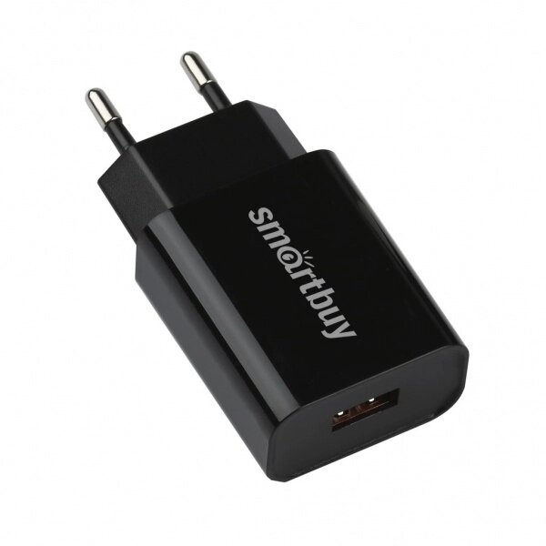 ЗУ сетевое SmartBuy FLASH, QC3.0, 3 А, черное, 1 USB (SBP-1030) от компании Медиамир - фото 1