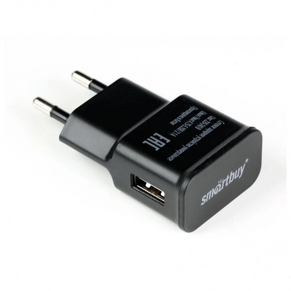 ЗУ сетевое SmartBuy Super Charge Classic, 5В/2.1A, 1 USB, черное (SBP-9042) ##от компании## Медиамир - ##фото## 1