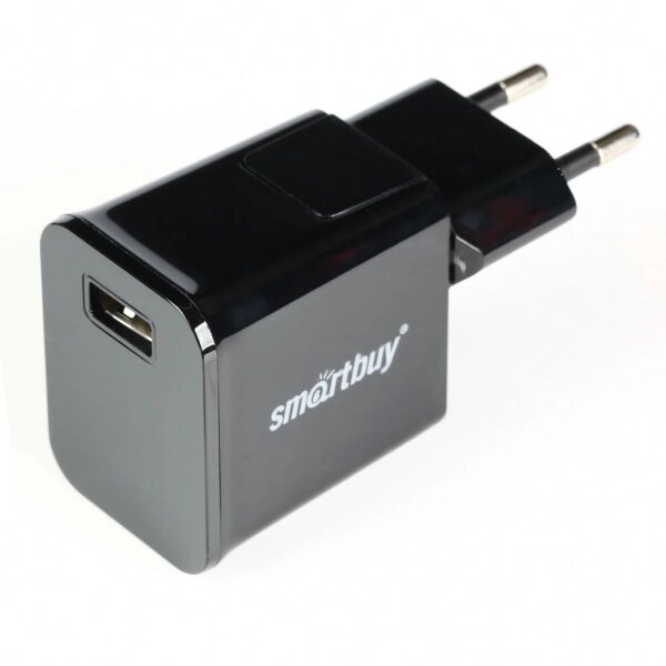 ЗУ сетевое SmartBuy Super Charge Cube Ultra, 5В/2.1A, 1 USB, черное (SBP-9041) от компании Медиамир - фото 1