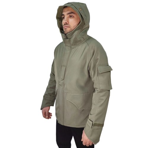 Армейская флисовая тактическая куртка (олива) XXL